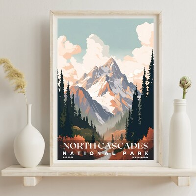 North Cascades National Park Poster, Travel Art, Office Poster, Home Decor | S3 - image6